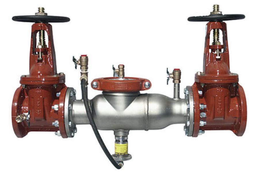 backflow preventer with white background