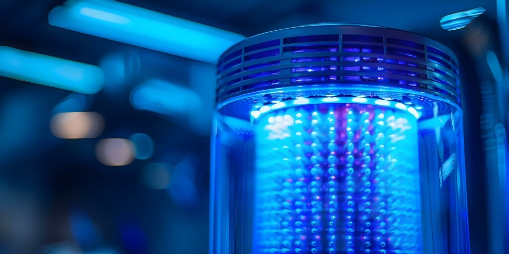 UV lights in air cleaner